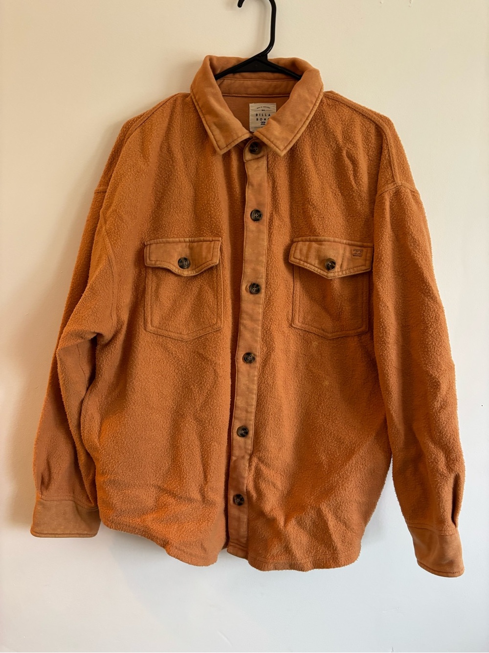 Billabong Burnt Orange Fleece Shacket